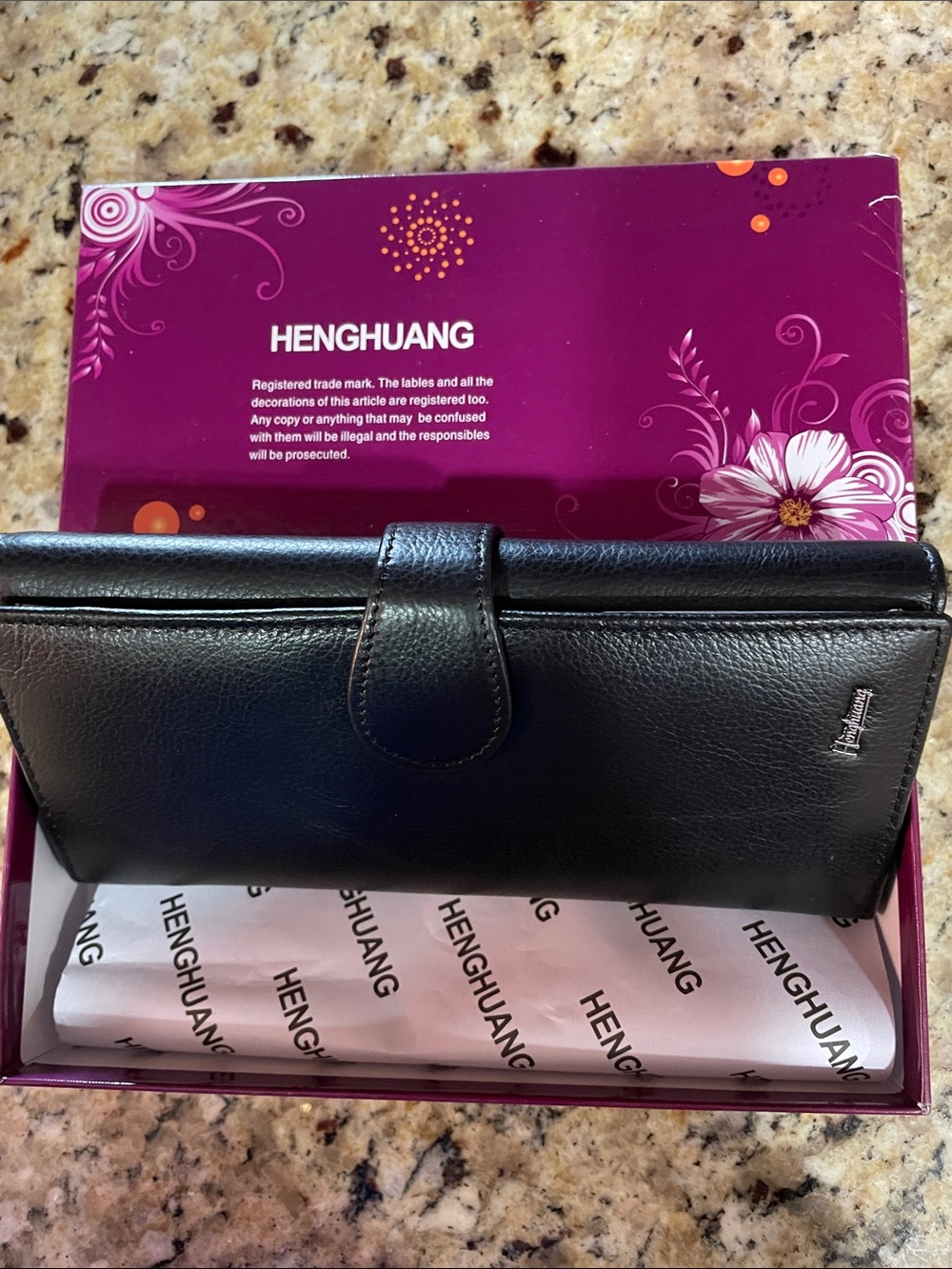 Black Leather Women's Wallet